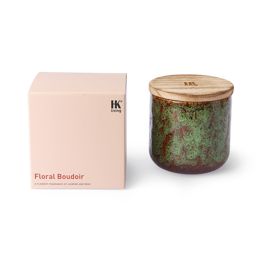 HKliving Ceramic Scented Candle Floral Boudoir