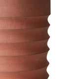 HKliving Handcarved terracotta tube vase