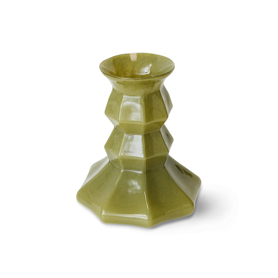 HKLIVING Silhouette Glass Vase Green