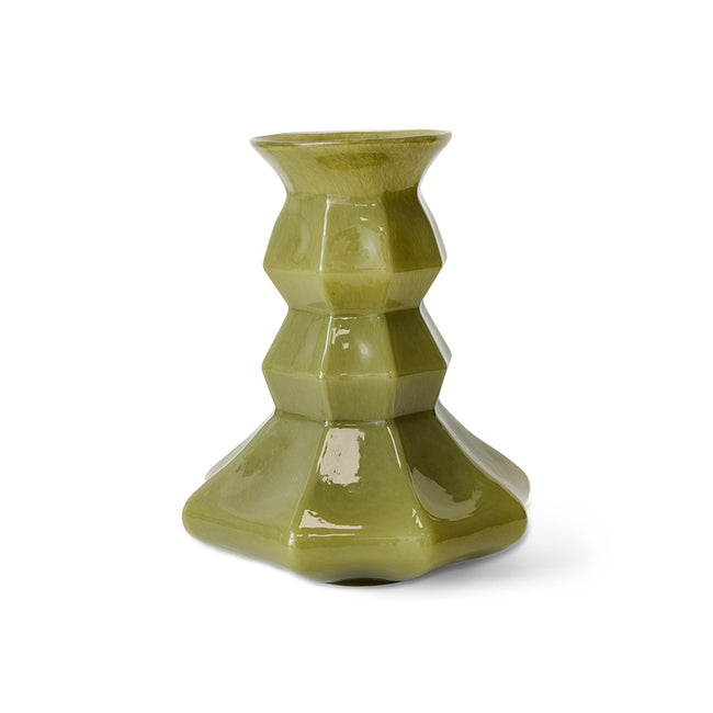 HKLIVING Silhouette Glass Vase Green