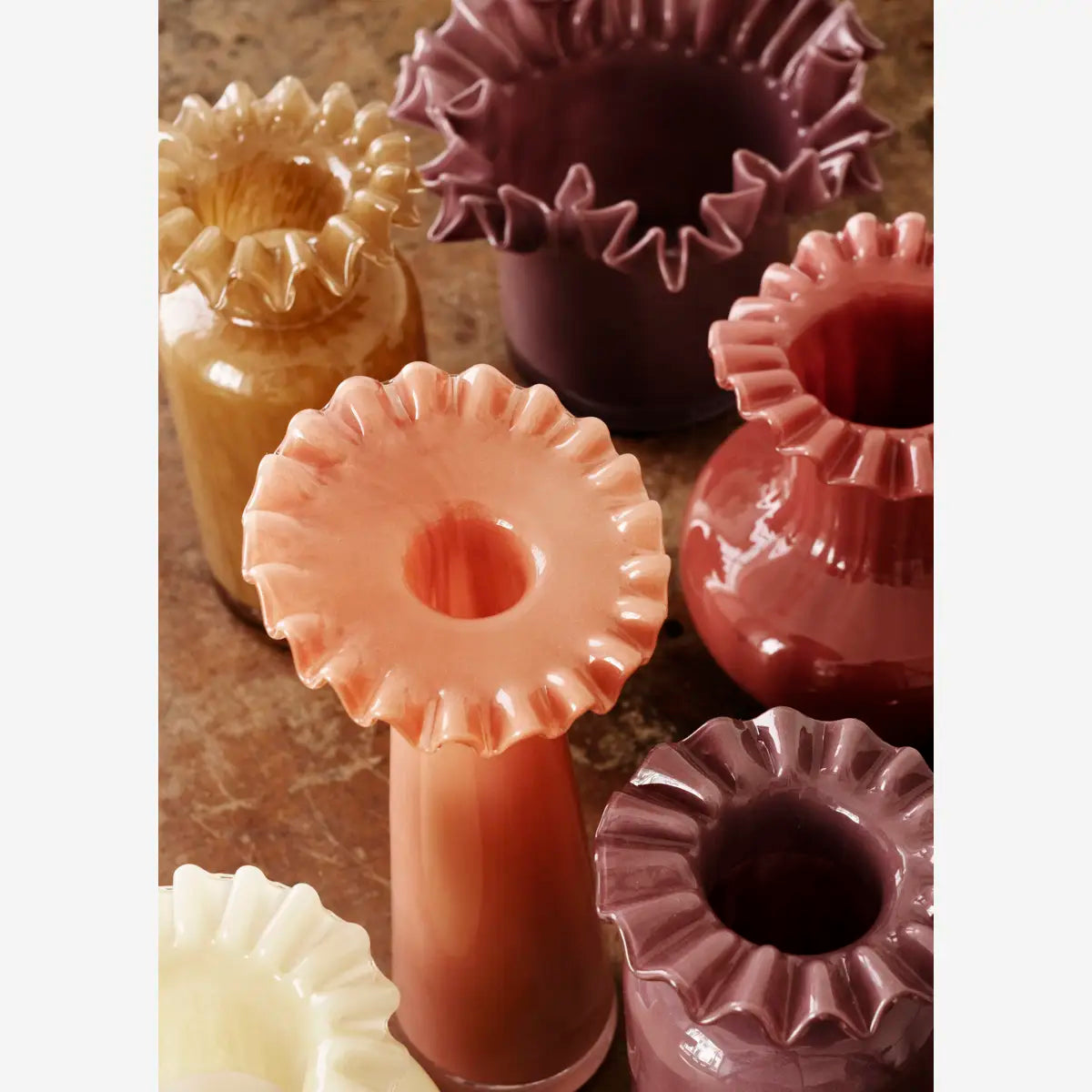 Glass Vase Plum