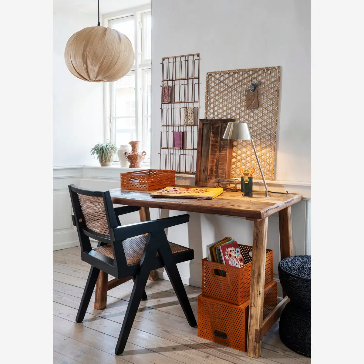 Enamel Table lamp Steel - Madam Stoltz