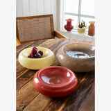 Glass Bowl Maroon