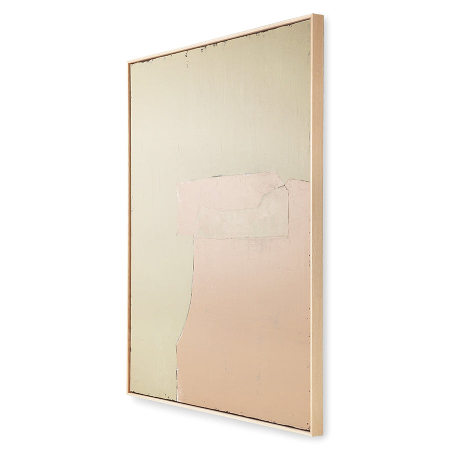 HKliving Abstract Painting Olive/Nude, 100x120cm