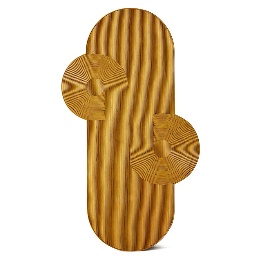 HKliving Rattan Wall Panel Curl Large