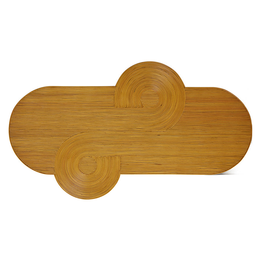 HKliving Rattan Wall Panel Curl Large