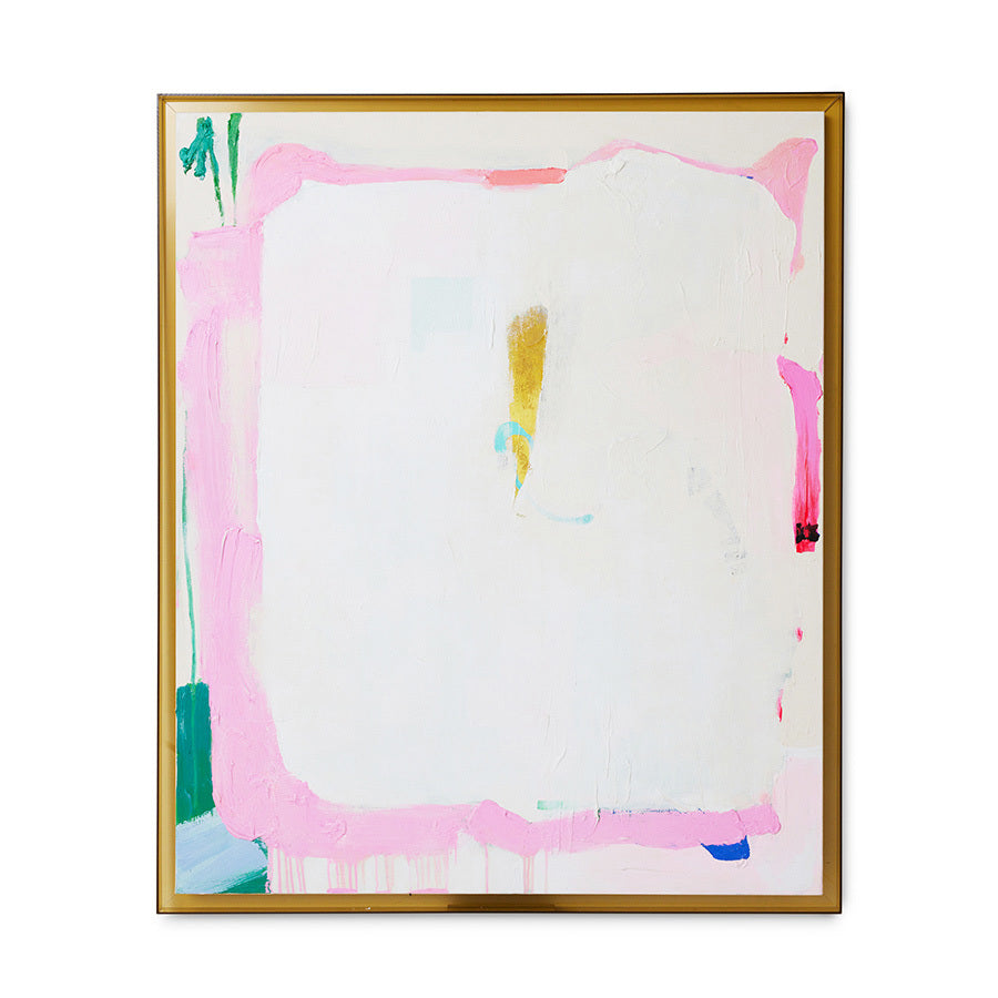 HKLIVING Framed artwork white sands, 127x152cm