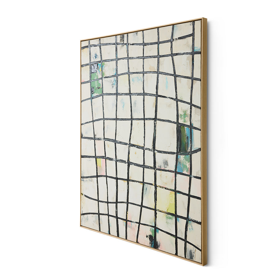 HKLIVING Framed Artwork Wired, 131x163cm