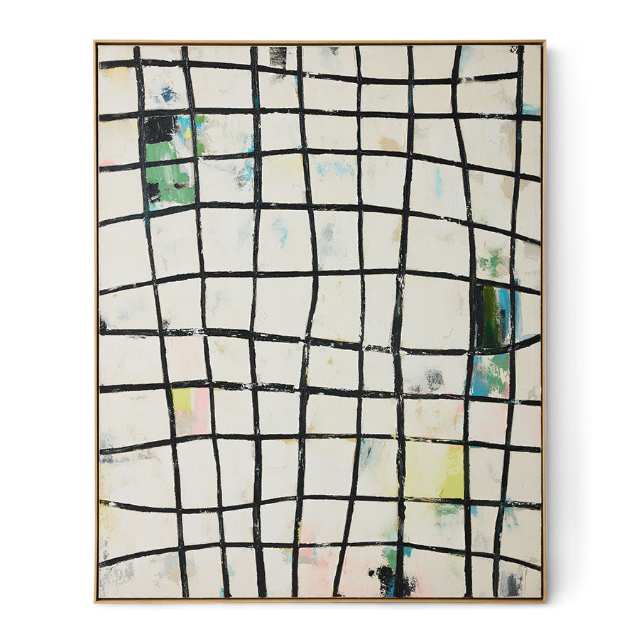 HKLIVING Framed Artwork Wired, 131x163cm
