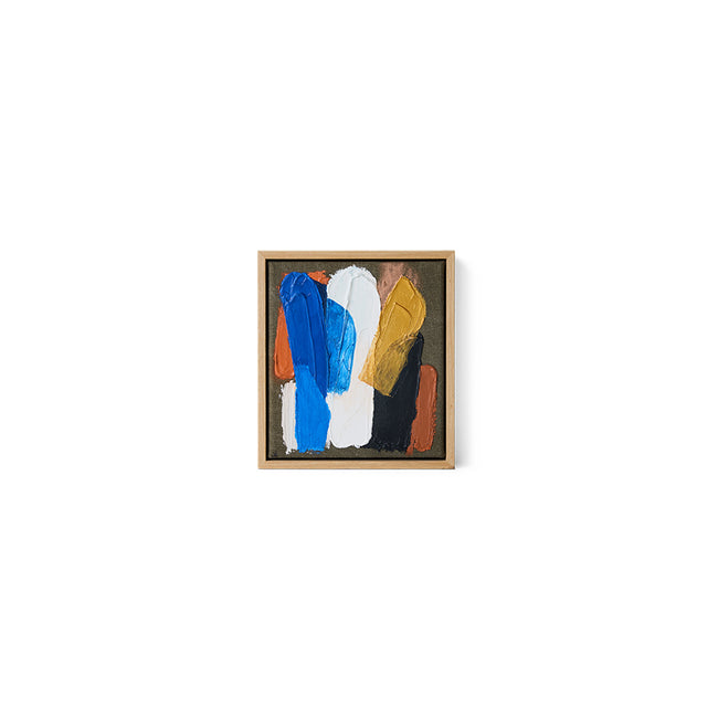 HKLIVING Framed Artwork Moonlight Strokes, 18x20cm