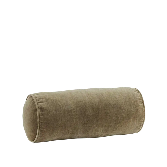 Velvet Bolster Cushion Dusty Green