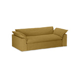 HKliving Nomad couch: 244cm linen, burnt ochre