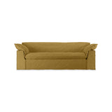 HKliving Nomad couch: 244cm linen, burnt ochre