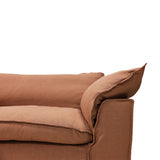 HKLIVING Nomad couch: 204cm linen, dusty rose