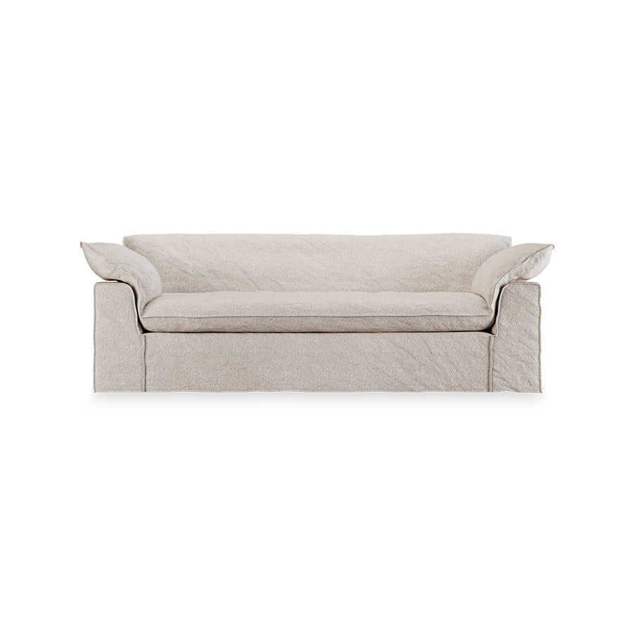 HKliving Nomad couch: 244cm boucle, taupe