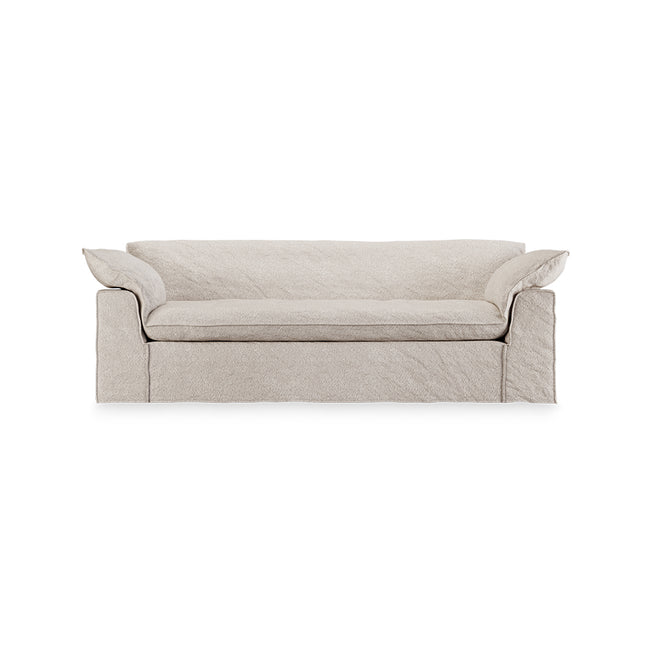 HKliving Nomad couch: 244cm boucle, taupe