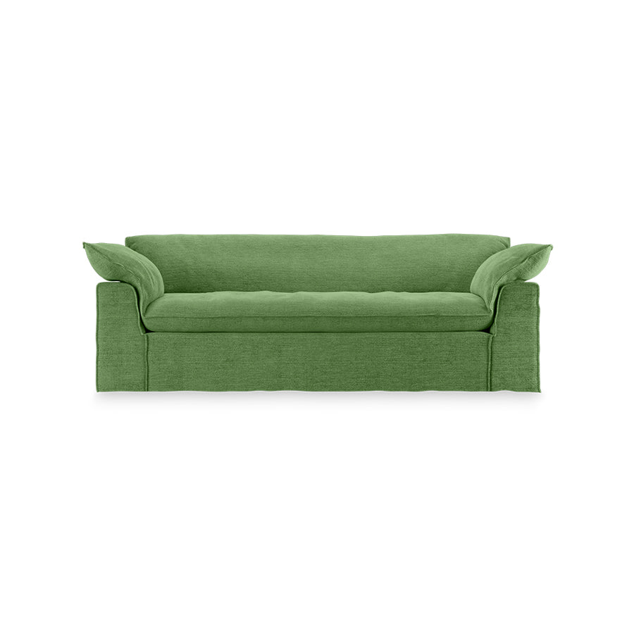 HKliving Nomad couch: 244cm royal velvet, green