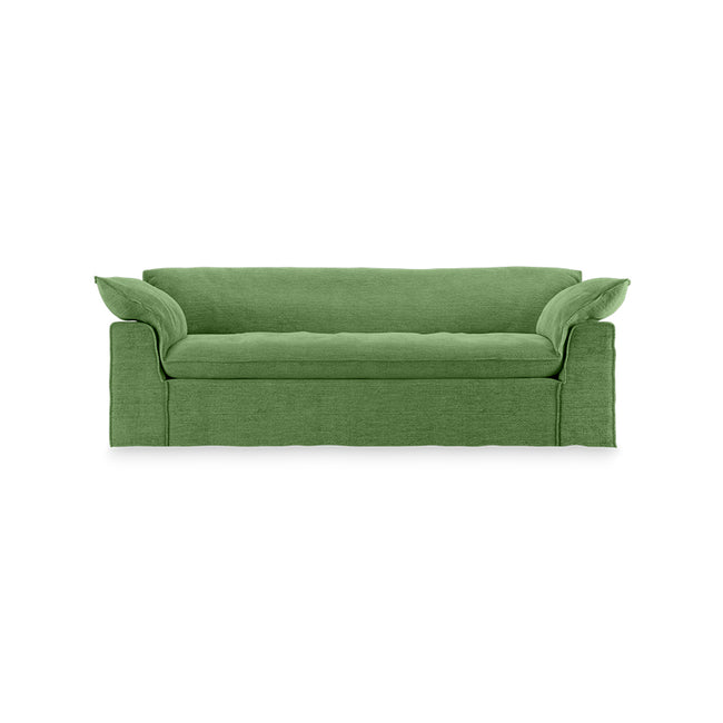 HKliving Nomad couch: 244cm royal velvet, green