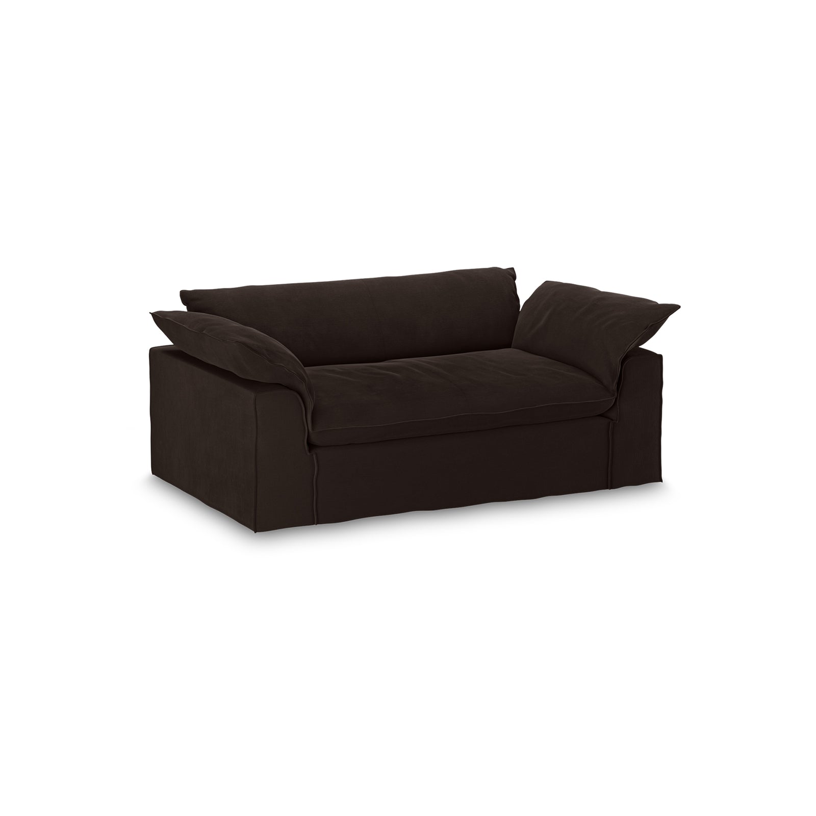 HKLIVING Nomad couch: 204cm royal velvet, espresso