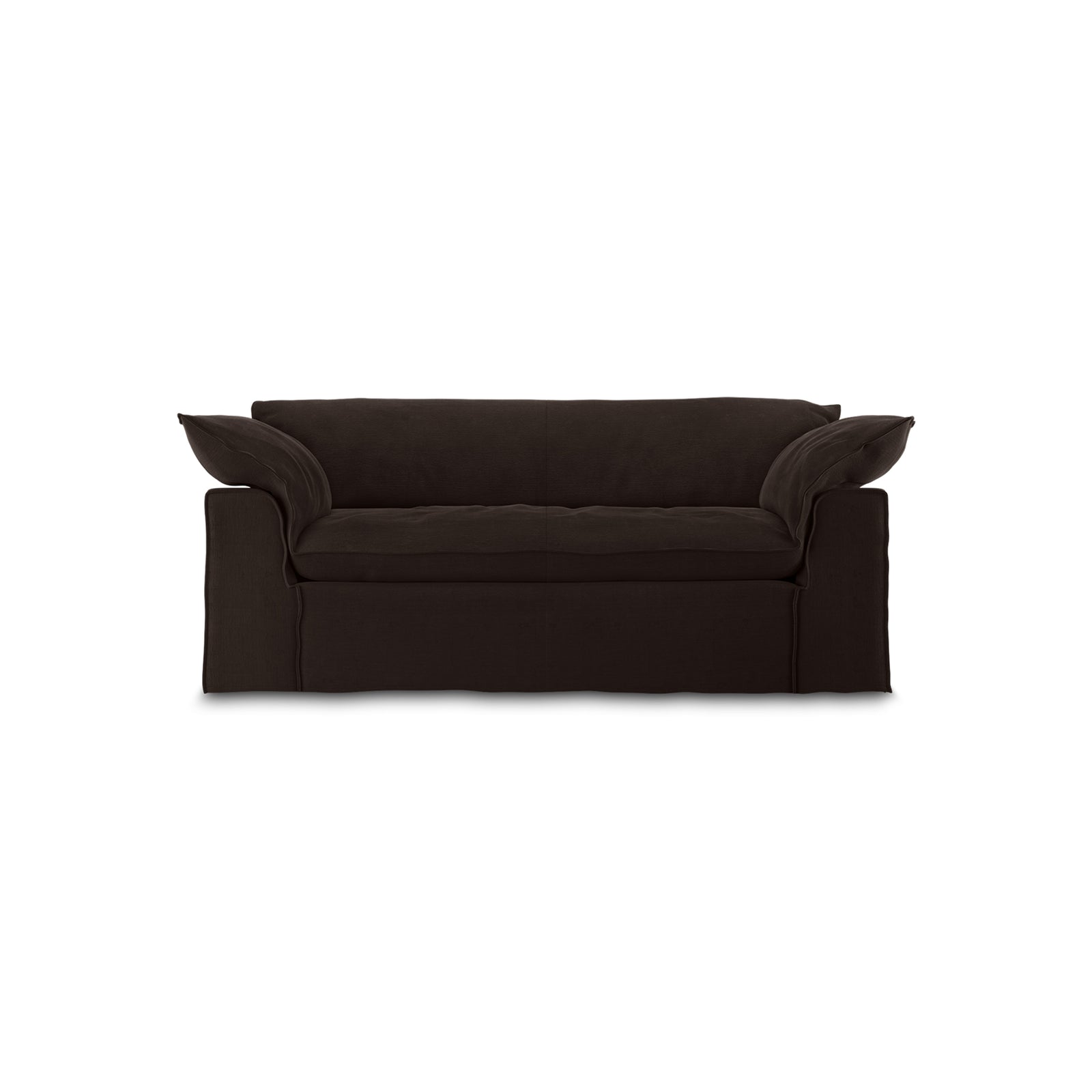 HKLIVING Nomad couch: 204cm royal velvet, espresso
