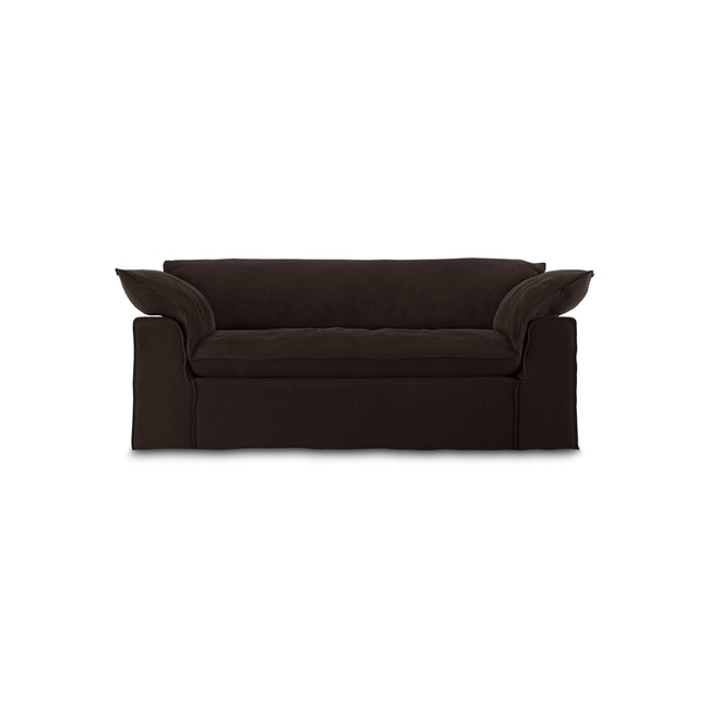 HKLIVING Nomad couch: 204cm royal velvet, espresso