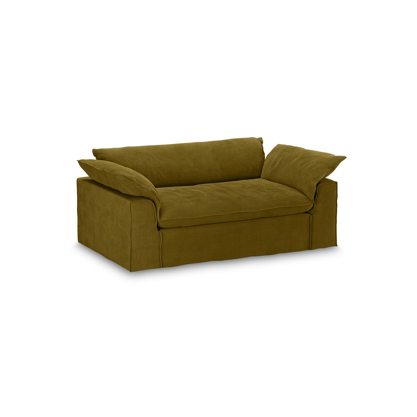 HKLIVING Nomad couch: 204cm royal velvet olive