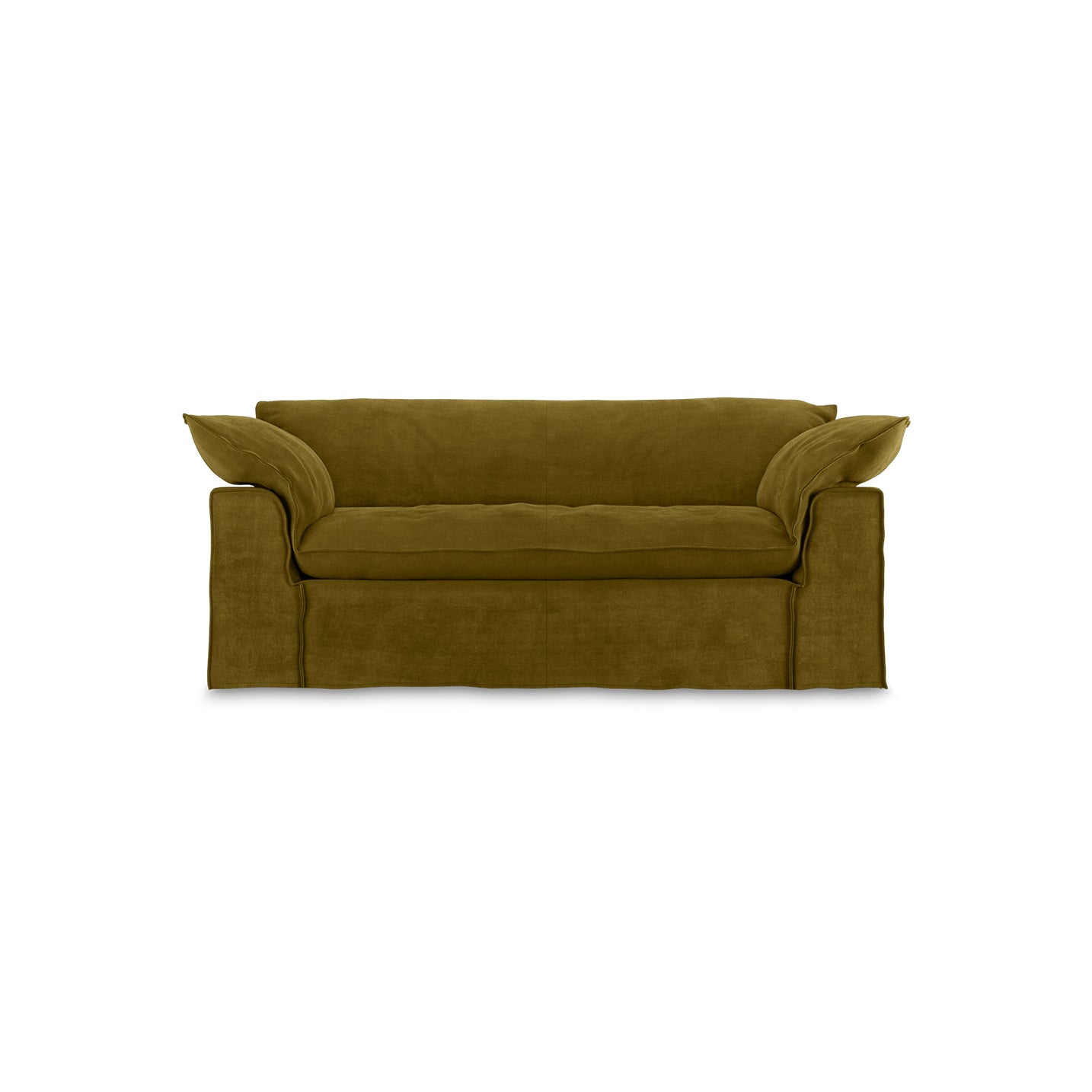 HKLIVING Nomad couch: 204cm royal velvet olive