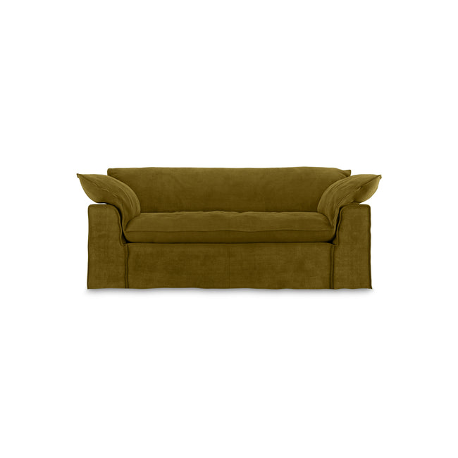 HKLIVING Nomad couch: 204cm royal velvet olive