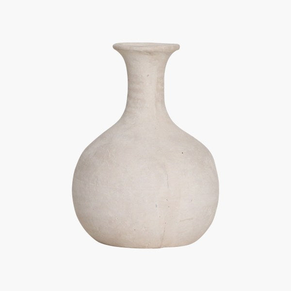 Ceramics White Sand Vase A