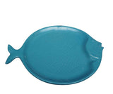 Fish Round Plate Azur 