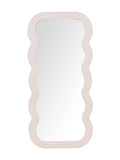 Large White Wavy Mirror Ziggy