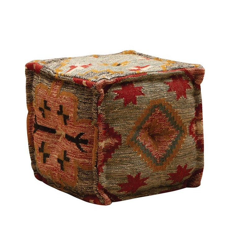 Kilim Pouf Terra Di Sienna