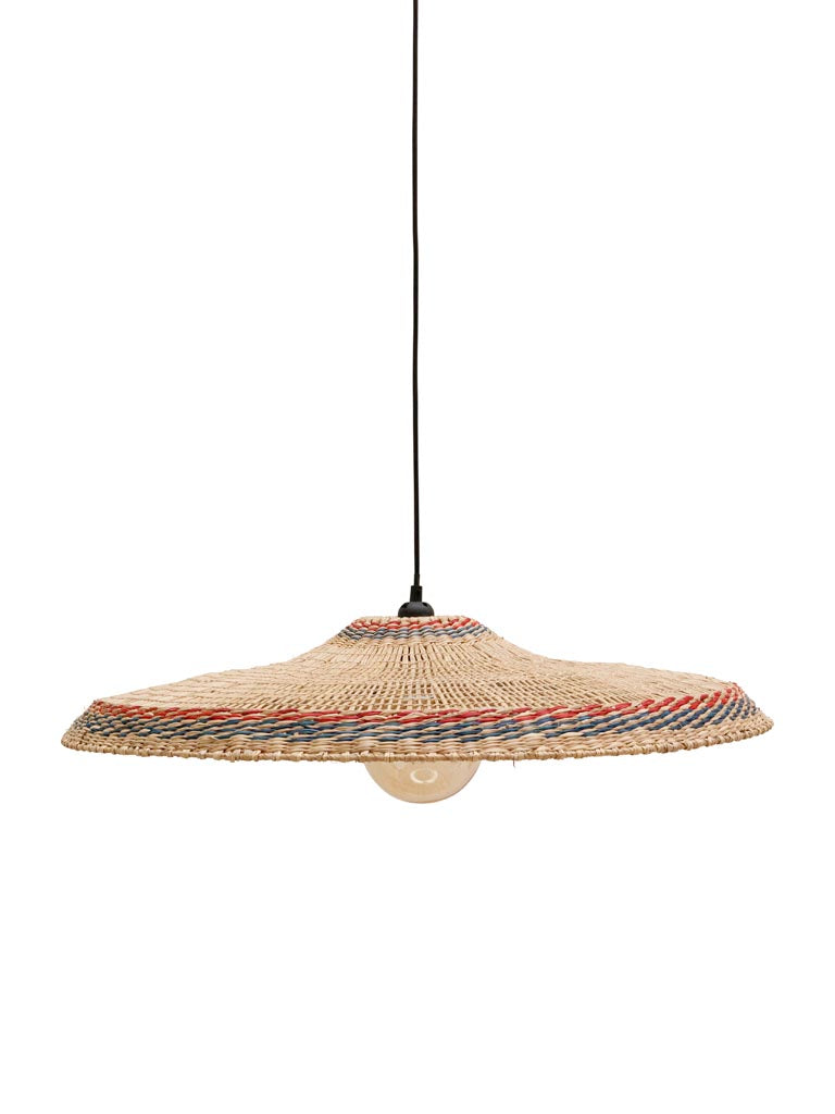 Hanging Lamp Samoa Yellow And Blue Edge 70cm