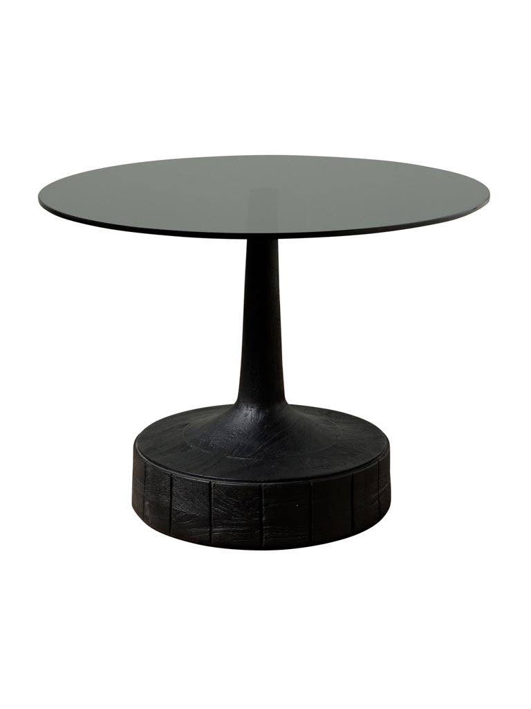 Smokey Glass Coffee Table Stein 60cm