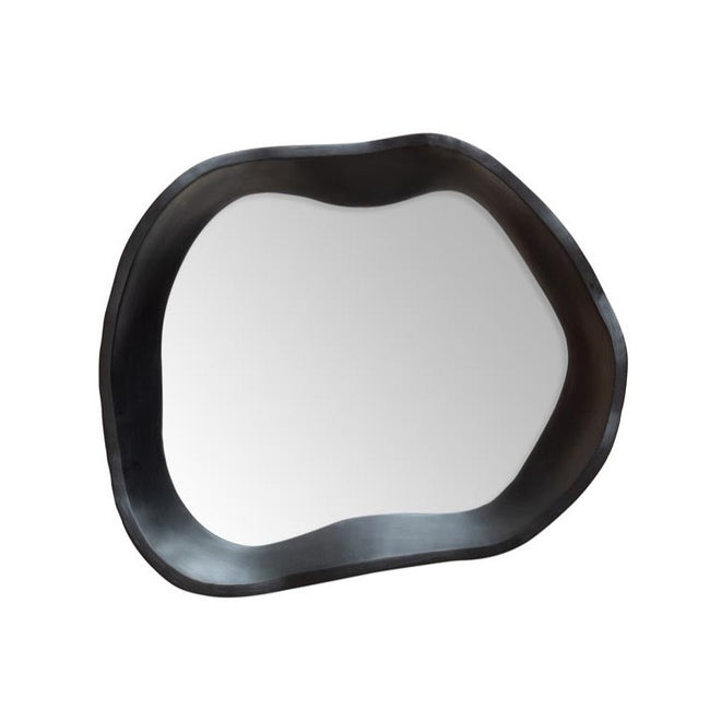 Black Resin Wavy Mirror Vision