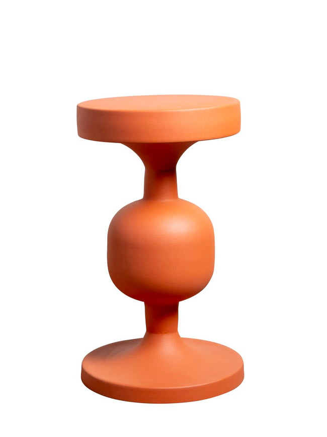 Orange metal table Forms