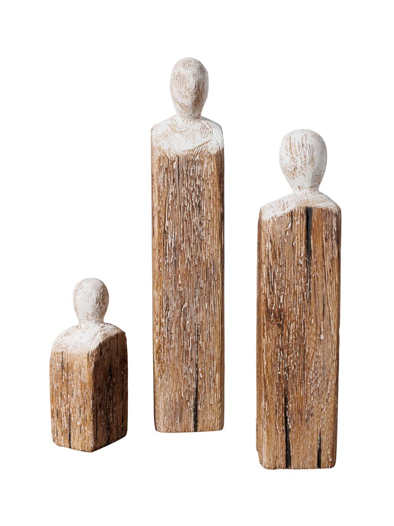 Wooden figurines Humanity set of 3
