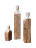 Wooden figurines Humanity set of 3