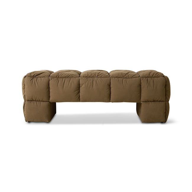 HKLIVING Puffy Lobby Bench Olive