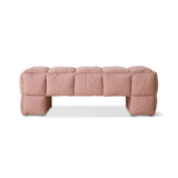 HKLIVING Puffy Lobby Bench Blush