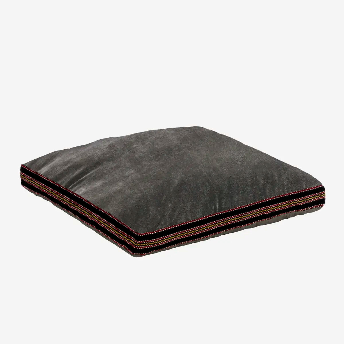 Cotton Velvet Seating Mat Grey, black