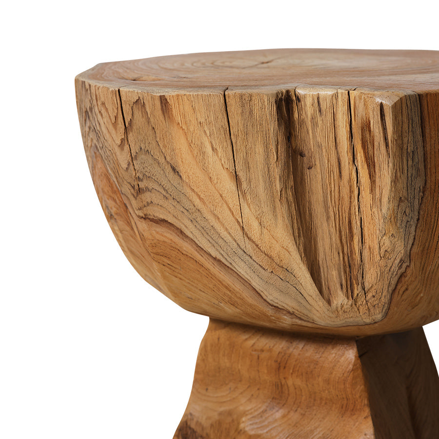HKliving Arched Wooden Stool