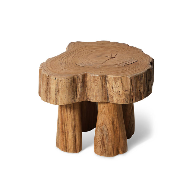 HKliving Log Wooden Stool