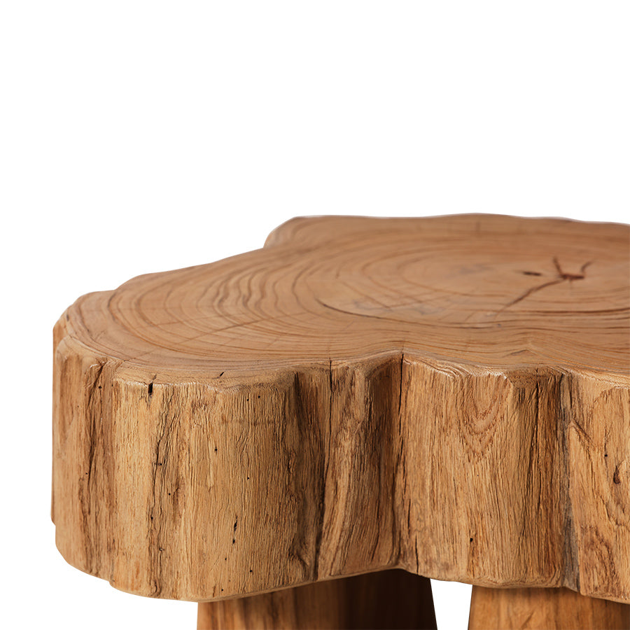 HKliving Log Wooden Stool