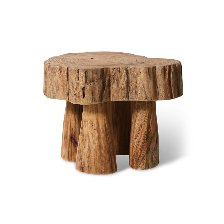 HKliving Log Wooden Stool