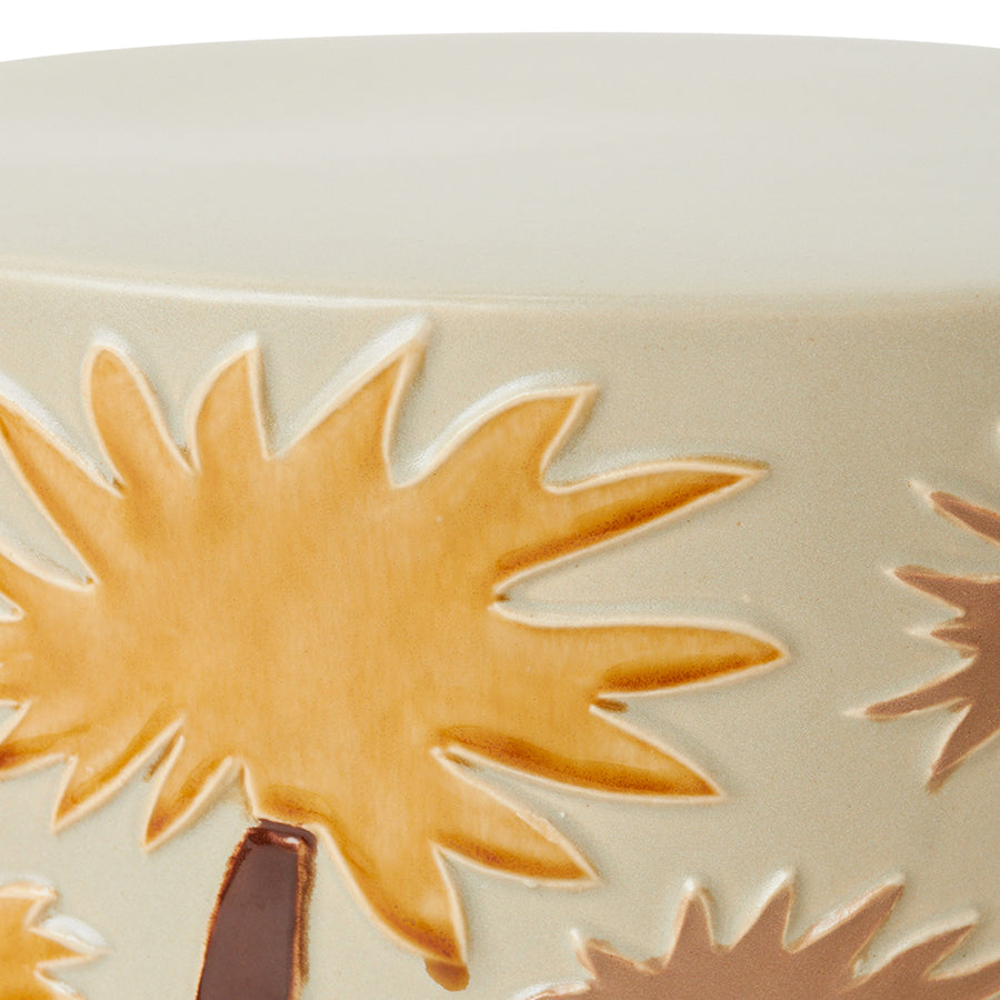 HKliving Earthenware Side Table Coastal