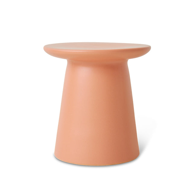 HKliving Side Table Earthenware Peach