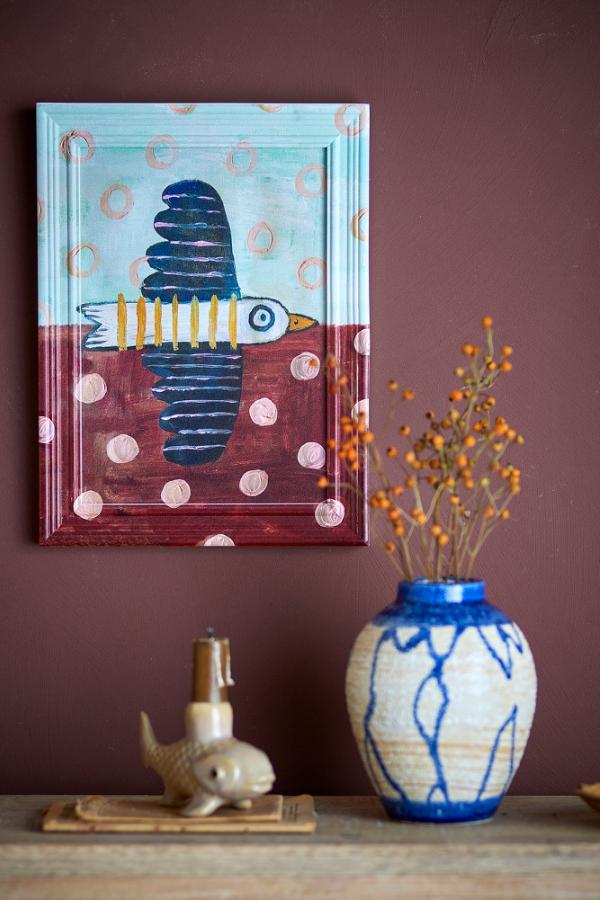 Brett Birdy Illustration with Frame