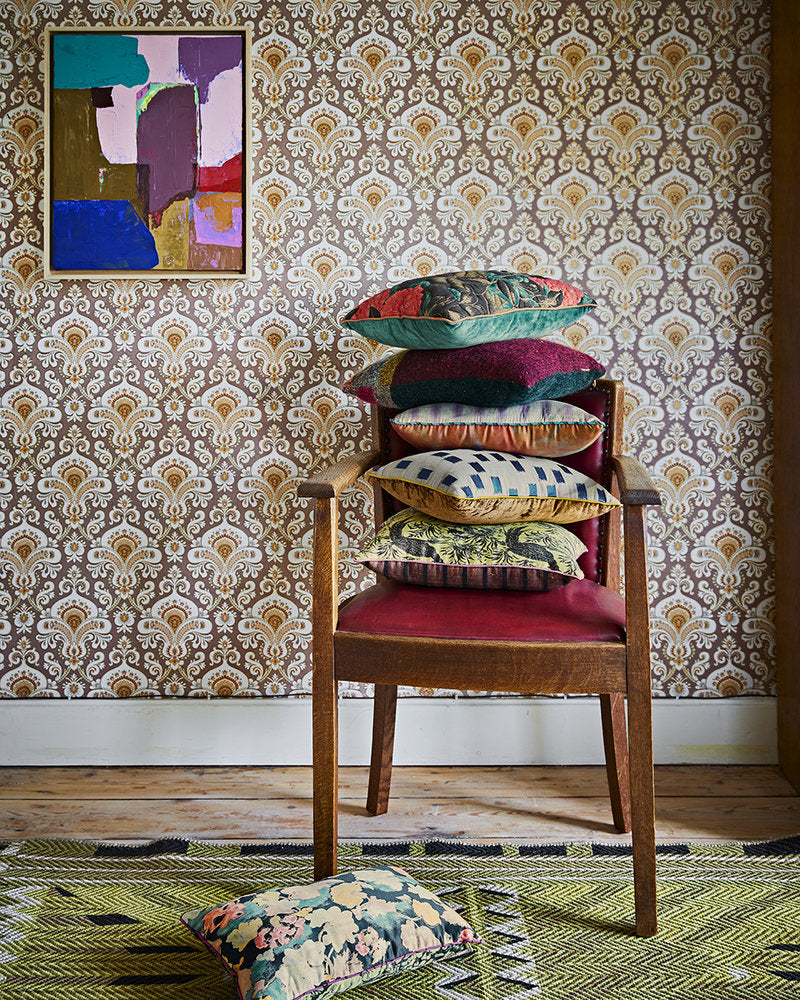 HKliving Stitched Cushion Floral (30X40)