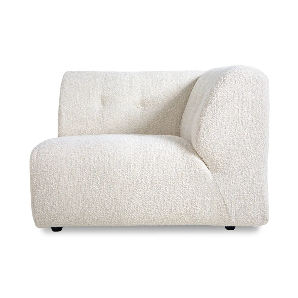 HKliving Vint Couch Element Right Boucle Cream